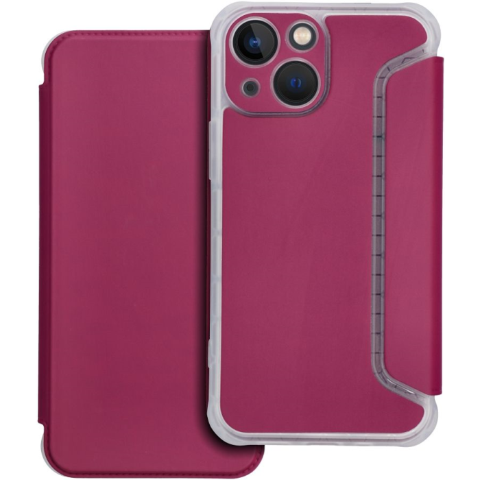 Diárové puzdro na Apple iPhone 12 PIANO purpurové