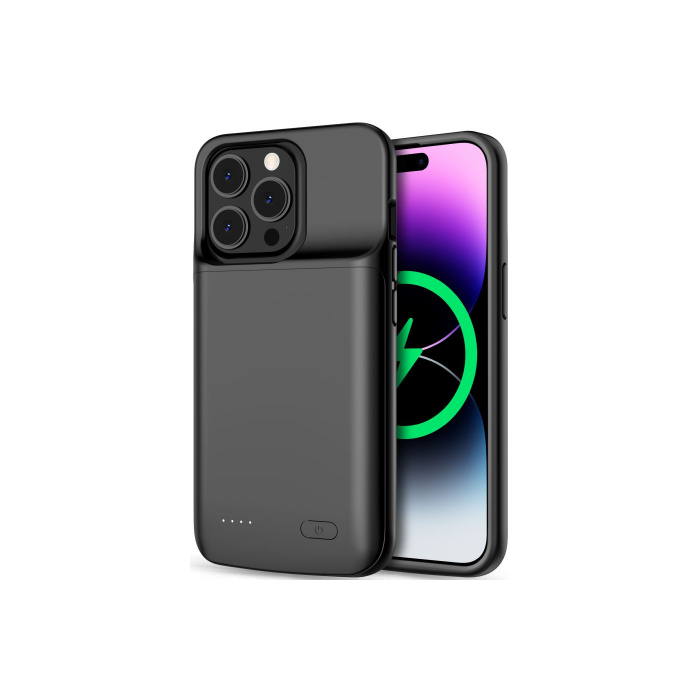 Puzdro s integrovanou batériou na Apple iPhone 14/14 Pro Tech-protect Power 4800 mAh čierne