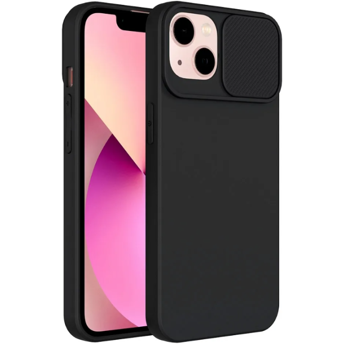 Silikónové puzdro na Apple iPhone 14 Pro Max Slide TPU čierne