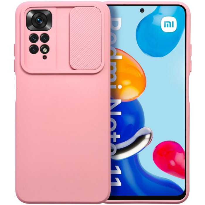 Silikónové puzdro na Xiaomi Redmi 10C/Poco C40 Slide TPU ružové