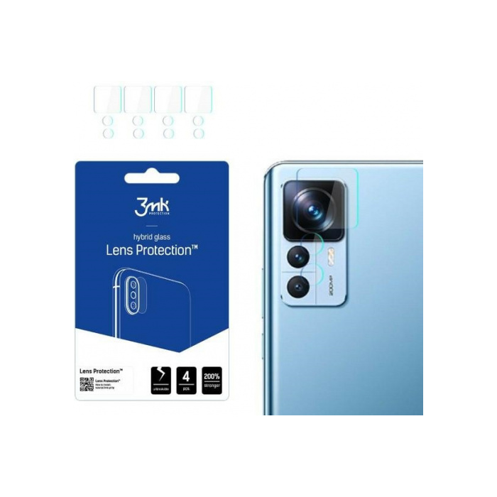 Tvrdené sklo na fotoaparát na Xiaomi 12T/12T Pro 3mk Hybrid Lens Protection
