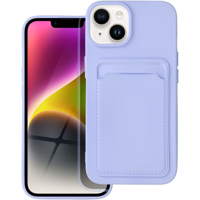 Silikónové puzdro na Samsung Galaxy S23 Ultra 5G S918 Forcell Card fialové