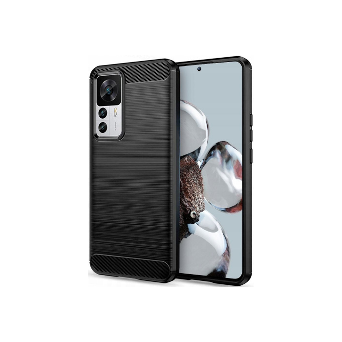 Silikónové puzdro na Xiaomi 12/12 Pro Tech-protect Carbon čierne