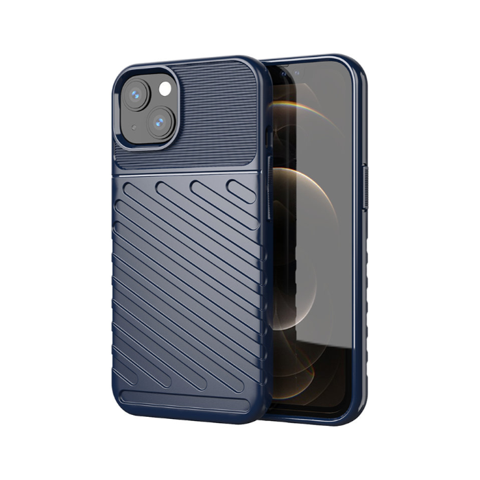 Odolné puzdro na Apple iPhone 13 Mini Thunder tmavo-modré