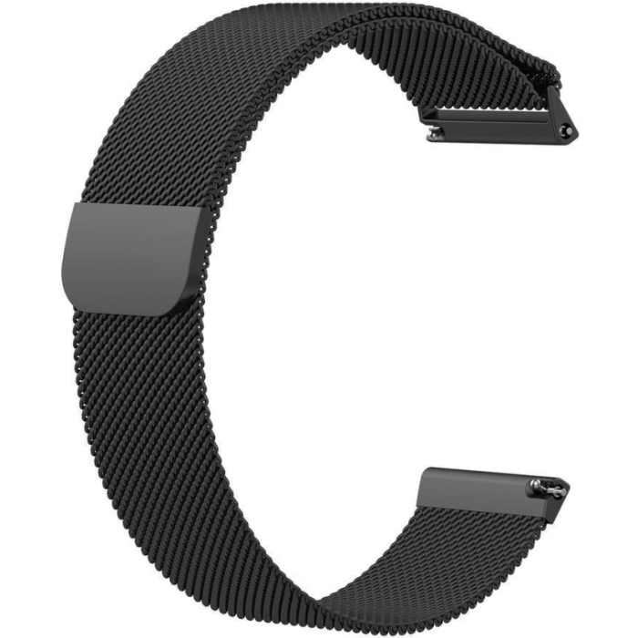 Náhradný remienok na smarthodinky RhinoTech 20mm Milanese Quick Release čierny