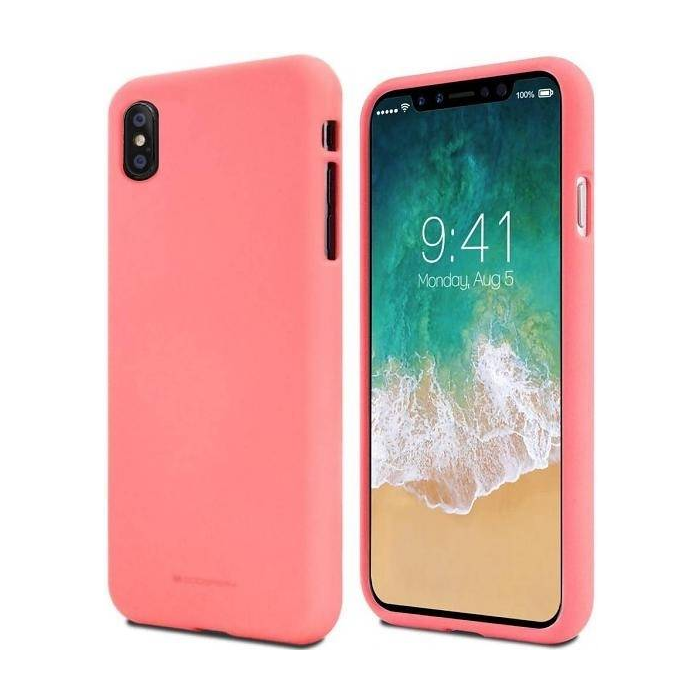 Silikónové puzdro na Apple iPhone 13 Mini Mercury Soft ružové