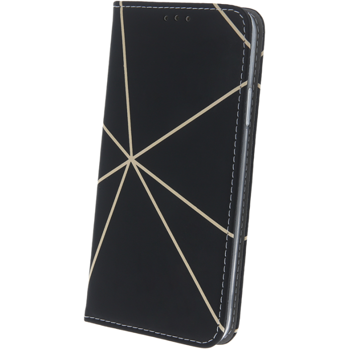Diárové puzdro na Xiaomi Redmi Note 10/10S/Poco M5s Smart Trendy Linear 2 čierne