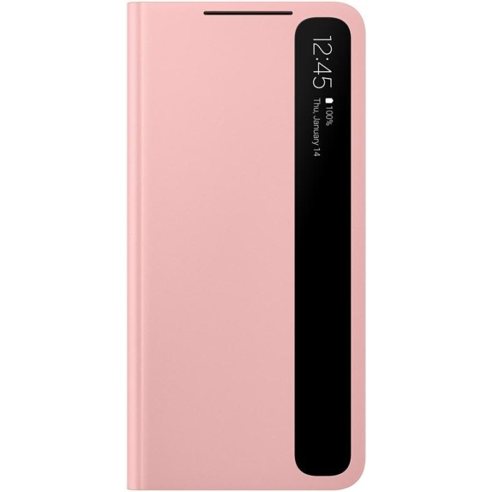 Diárové puzdro Samsung na Samsung Galaxy S21+ 5G G996 EF-ZG996CPE Clear View ružové (Pošk. Balenie)