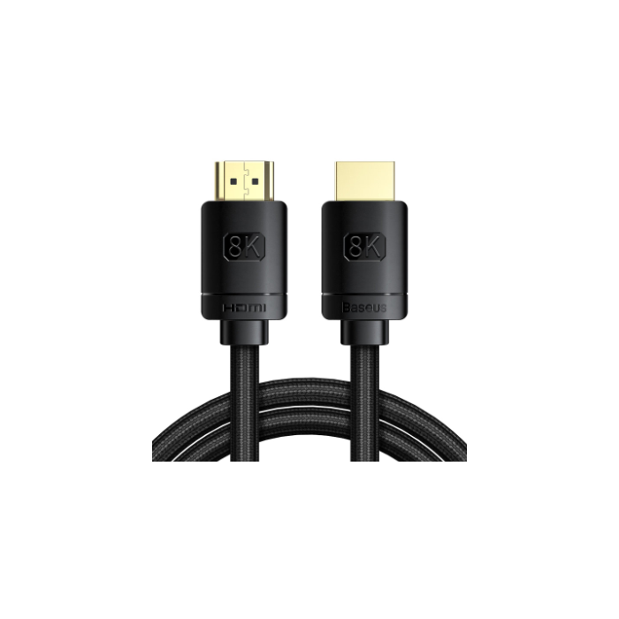 Kábel Baseus HDMI 2.1 8K 60Hz/4K 120Hz/2K144Hz 3D Dynamic HDR 1.5m čierny