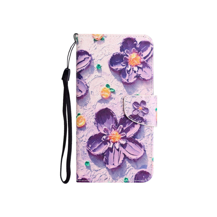 Diárové puzdro na Xiaomi Redmi A1/A2 Fancy fialové kvety