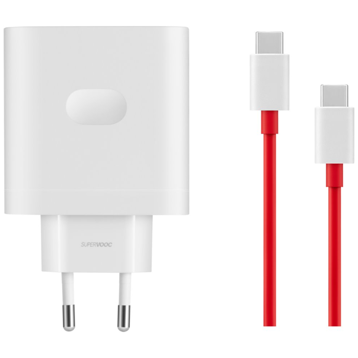 Rýchlonabíjačka OnePlus SuperVOOC 160W USB-C + USB-C kábel biela