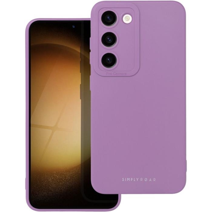 Silikónové puzdro na Samsung Galaxy S23 5G S911 Roar Luna fialové