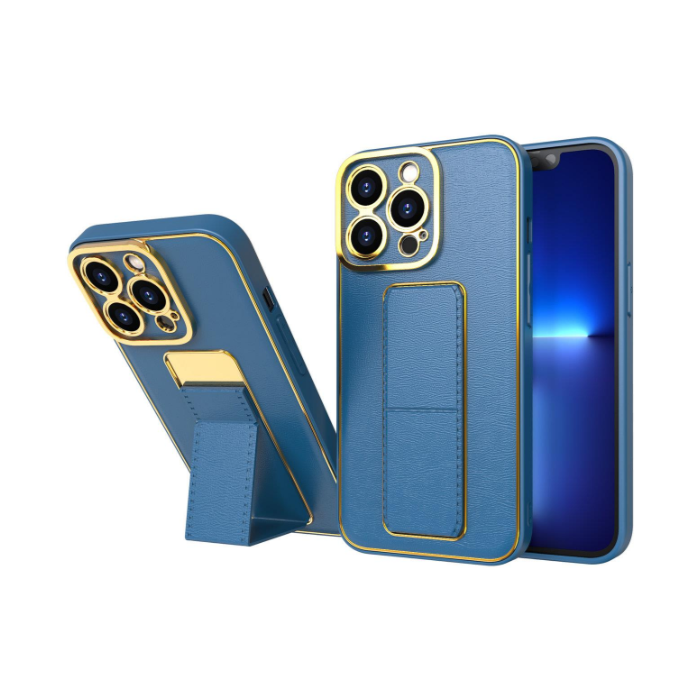 Plastové puzdro na Samsung Galaxy A53 5G A536 Kickstand modré