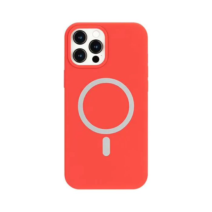 Silikónové puzdro na Apple iPhone 13 Mini Mercury Silicone MagSafe ružové