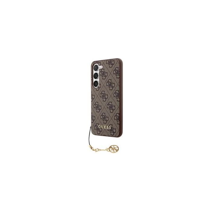Obal Guess 4G Charms Samsung Galaxy S23 5G S911 GUHCS23SGF4GBR Brown
