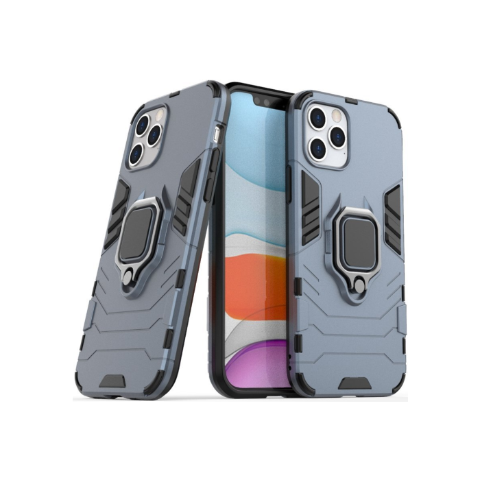 Odolné puzdro na Apple iPhone 12/12 Pro Ring Armor Rugged modré