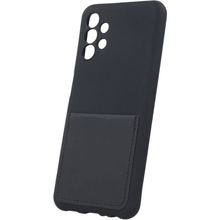 Silikónové puzdro na Samsung Galaxy A52 LTE A525/A52 5G A526/A52s A528 Card Cover čierne