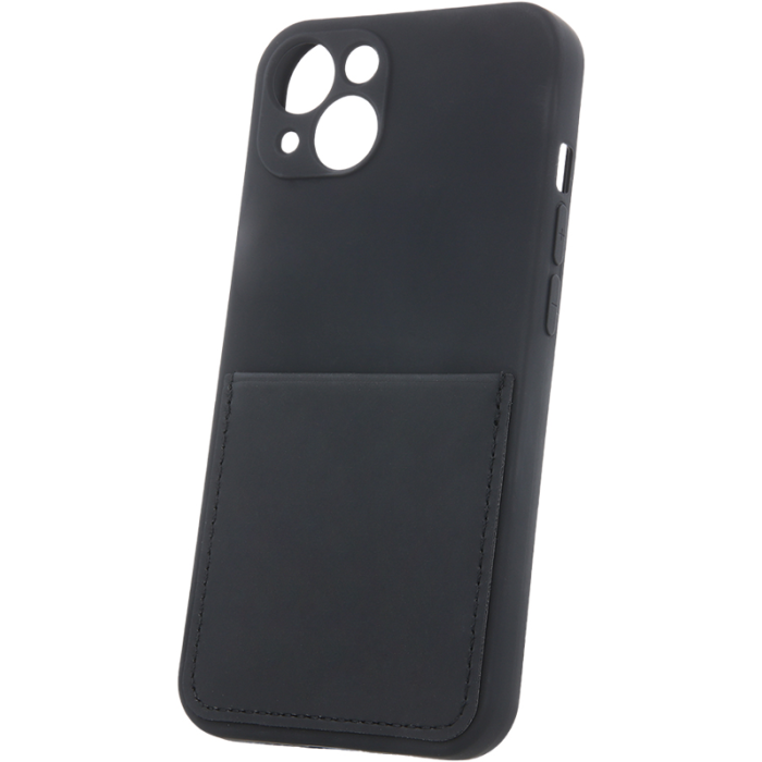 Silikónové puzdro na Xiaomi Redmi 10C/Poco C40 Card Cover čierne
