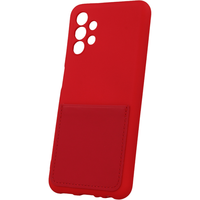 Silikónové puzdro na Samsung Galaxy A23 5G A236 Card Cover červené