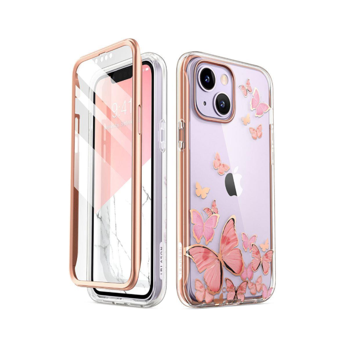 Odolné puzdro na Apple iPhone 14/13 Supcase Cosmo Fly ružové