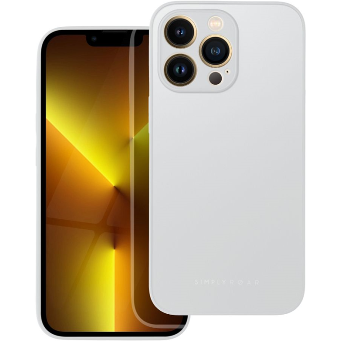 Plastové puzdro na Apple iPhone XR Roar Matte Glass sivé