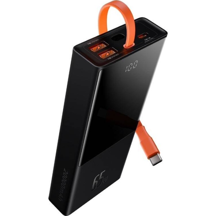 Baseus Elf Digital Display PPJL000001 Fast Charging 20000Mah 65W čierna
