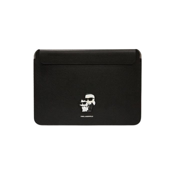 Puzdro Karl Lagerfeld na notebook 13/14" KLCS14SAKCPMK Saffiano Karl and Choupette NFT Computer Sleeve čierne