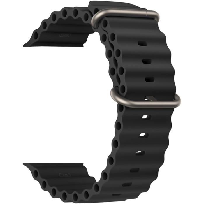 Náhradný remienok na Apple Watch 42/44/45/49mm Silicone Loop Design 1 čierny