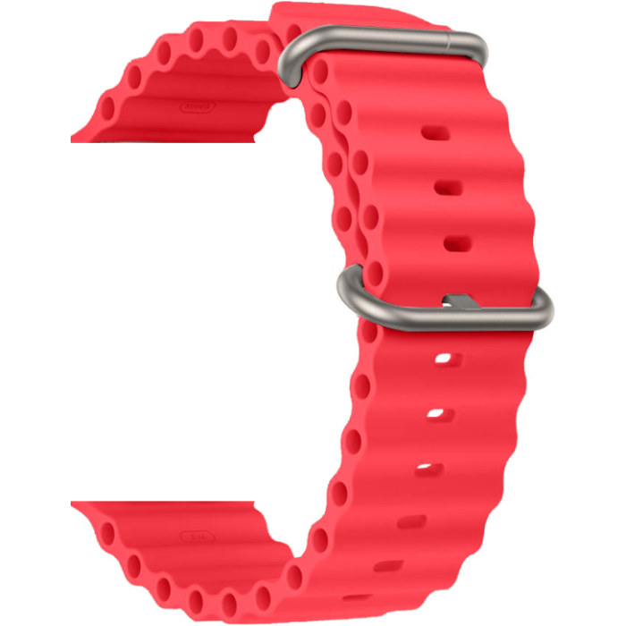 Náhradný remienok na Apple Watch 42/44/45/49mm Silicone Loop Design 1 červený