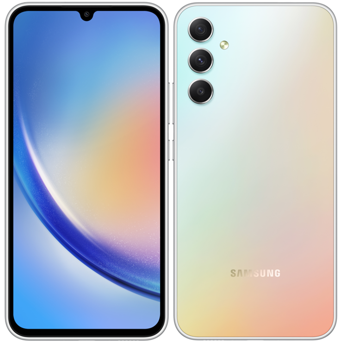 Samsung Galaxy A34 5G A346, 6/128 GB, Dual SIM, Awesome Silver - SK distribúcia