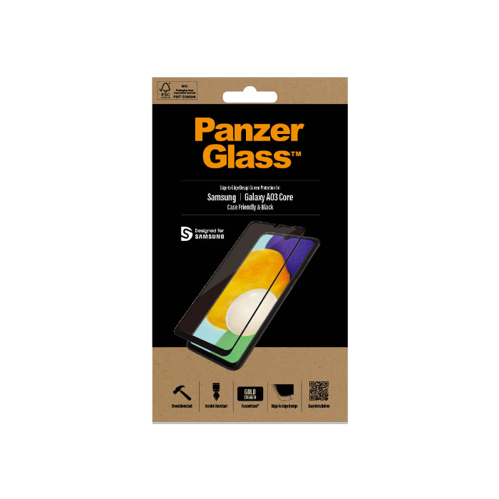 Tvrdené sklo na Samsung Galaxy A04s/A03 Core/A13 5G PanzerGlass Case Friendly čierne