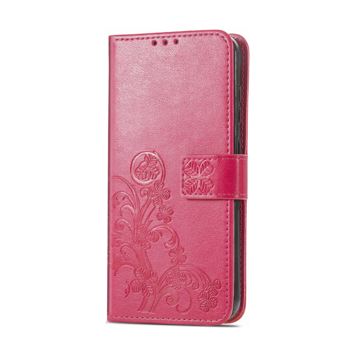 Diárové puzdro na T-Mobile T Phone 5G MEZZO štvorlístok ružové