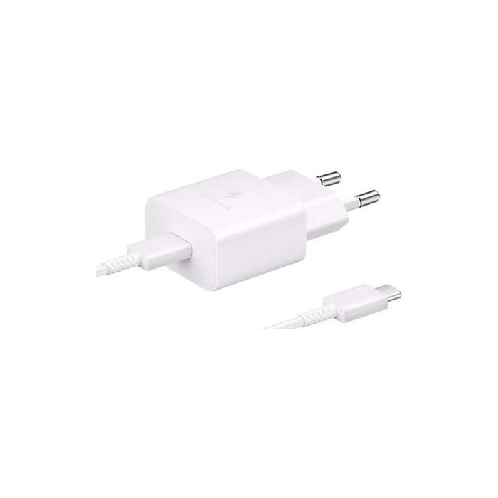 Samsung GaN EP-T2510XWE, USB-C 25W + kábel USB-C/USB-C 1m, biela (Blister)