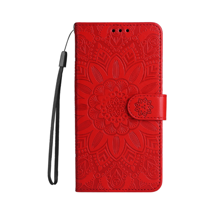 Diárové puzdro na Oppo A17 MEZZO kvet červené