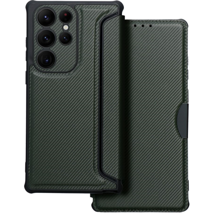 Diárové puzdro na Xiaomi Redmi Note 12 5G/Poco X5 5G RAZOR zelené