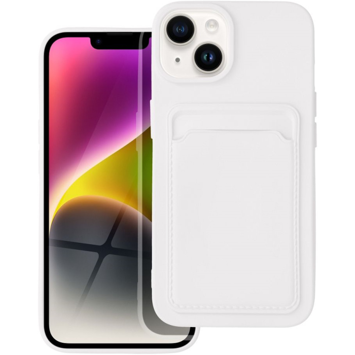 Silikónové puzdro na Xiaomi Redmi Note 12 Pro 5G/Poco X5 Pro 5G Card biele