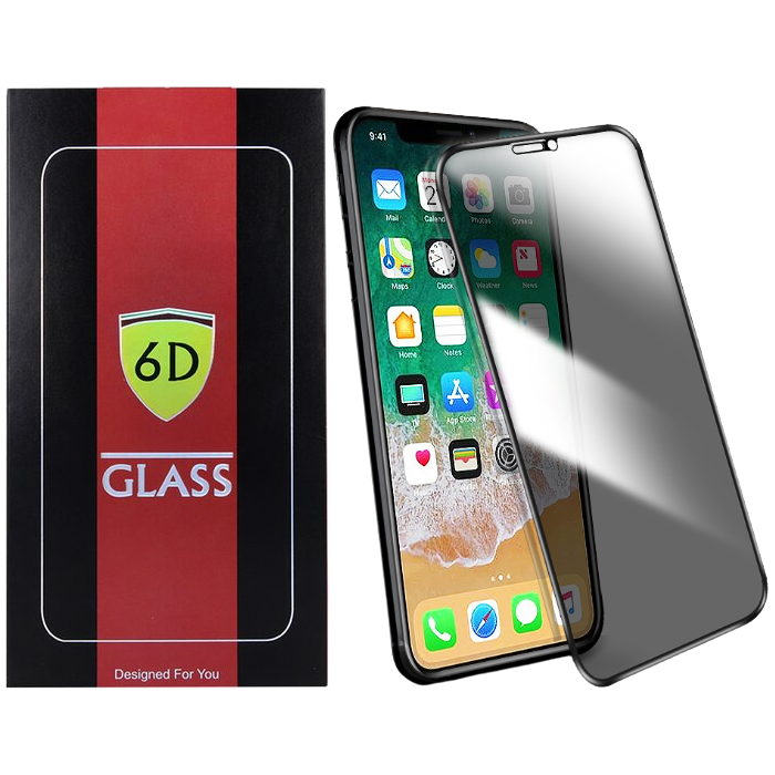 Tvrdené sklo na Apple iPhone 7/8 6D Privacy Antispy 9H celotvárové čierne