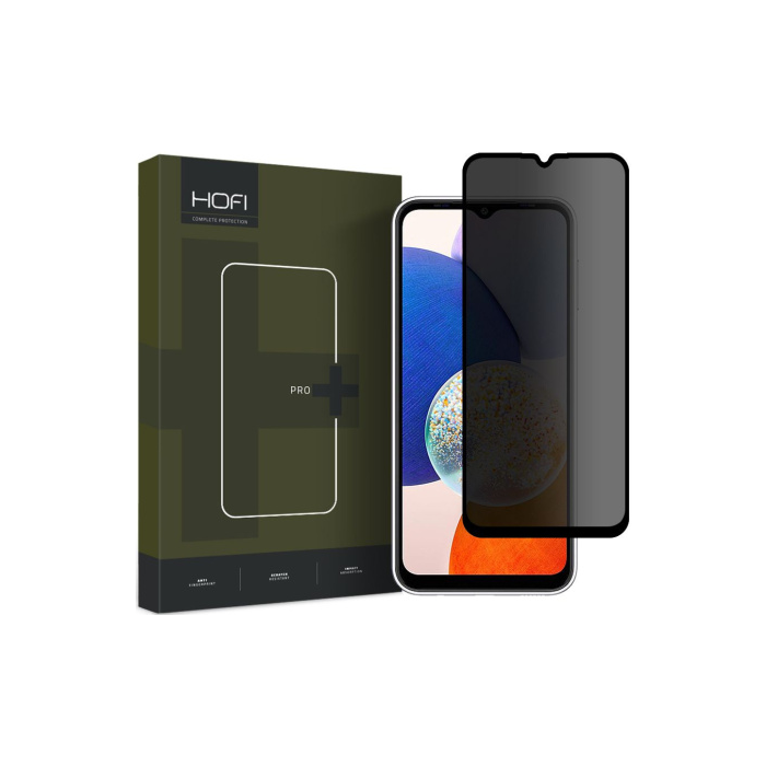 Tvrdené sklo na Samsung Galaxy A14 LTE A145/A14 5G A146 Hofi Anti Spy Privacy Pro+ celotvárové čierne