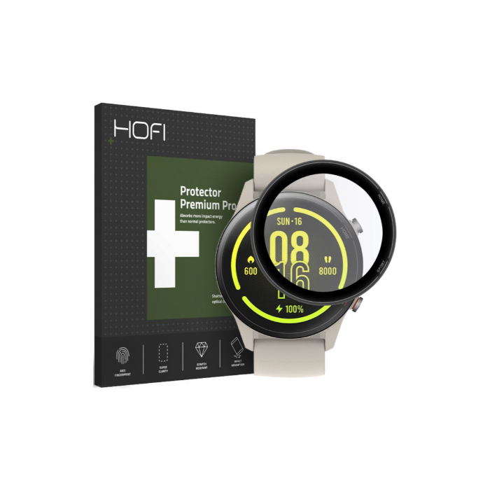Tvrdené sklo na Xiaomi Mi Watch Hofi Hybrid Pro+ čierne