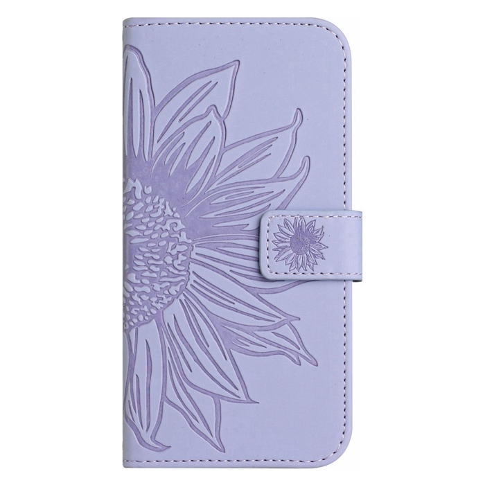 Diárové puzdro na TCL 30 SE/305/306 Skin Feel Sun Flower fialové
