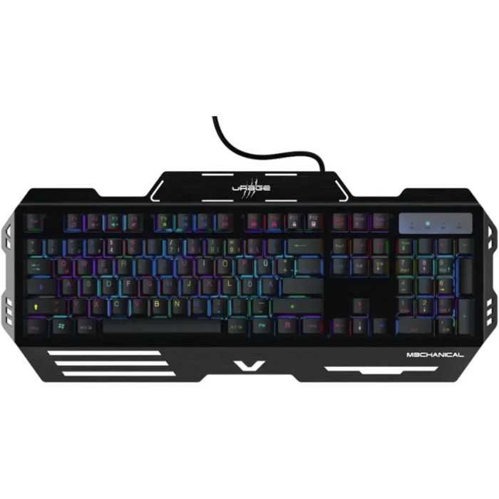 uRage Mechanical Keyboard RGB, čiern