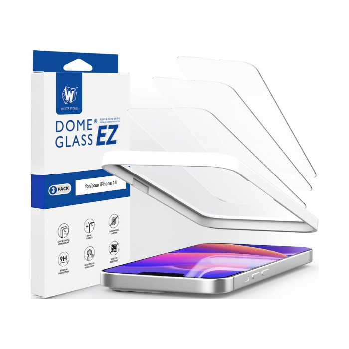 Tvrdené sklo na Apple iPhone 14 Whitestone EZ GLASS 3-PACK