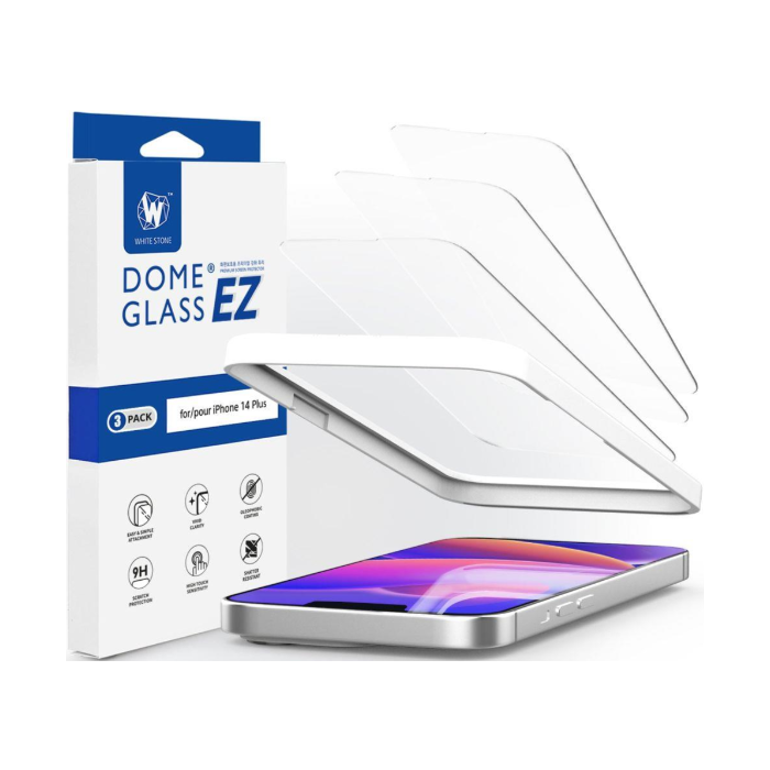 Tvrdené sklo na Apple iPhone 14 Plus Whitestone EZ GLASS 3-PACK