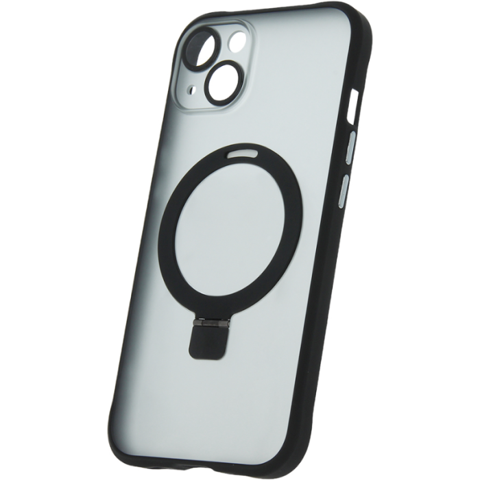 Plastové puzdro na Apple iPhone 12 Pro Mag Ring čierne