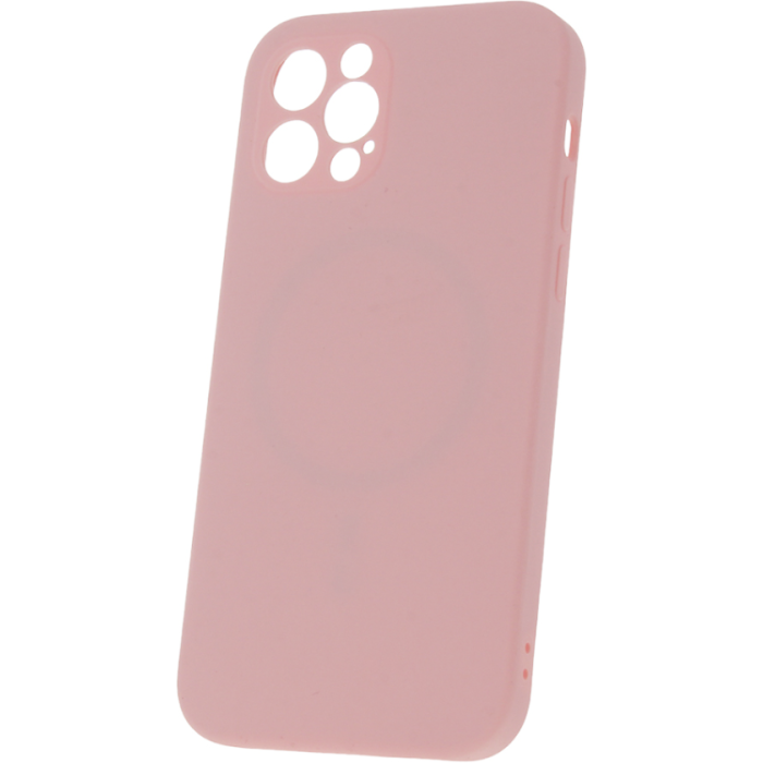 Silikónové puzdro na Apple iPhone 14 Pro Mag Invisible Pastel ružové