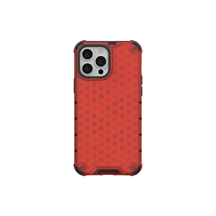 Odolné puzdro na Apple iPhone 13 Pro Honeycomb Armor červené