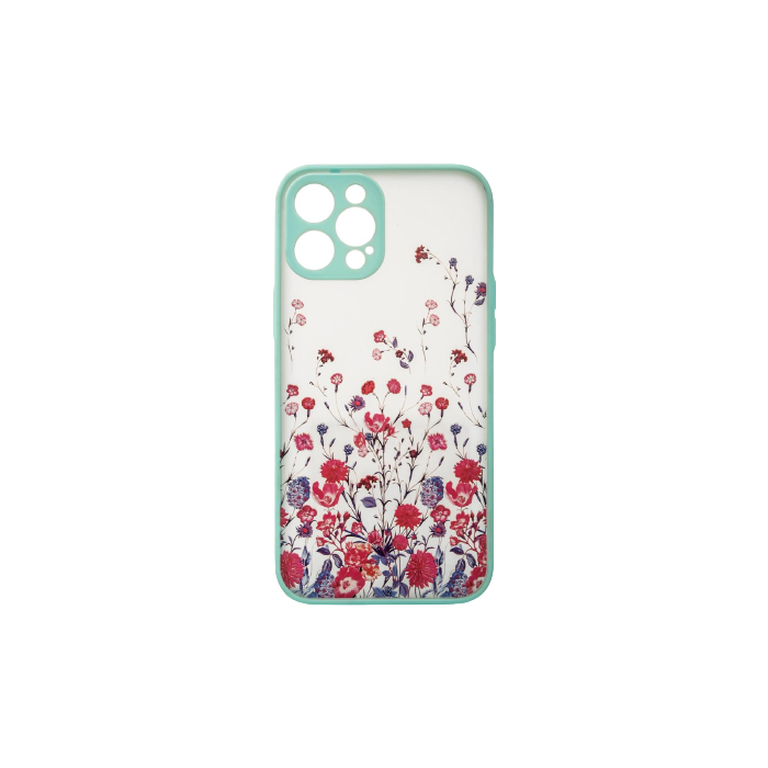 Silikónové puzdro na Apple iPhone 13 Pro Max Design Floral modré