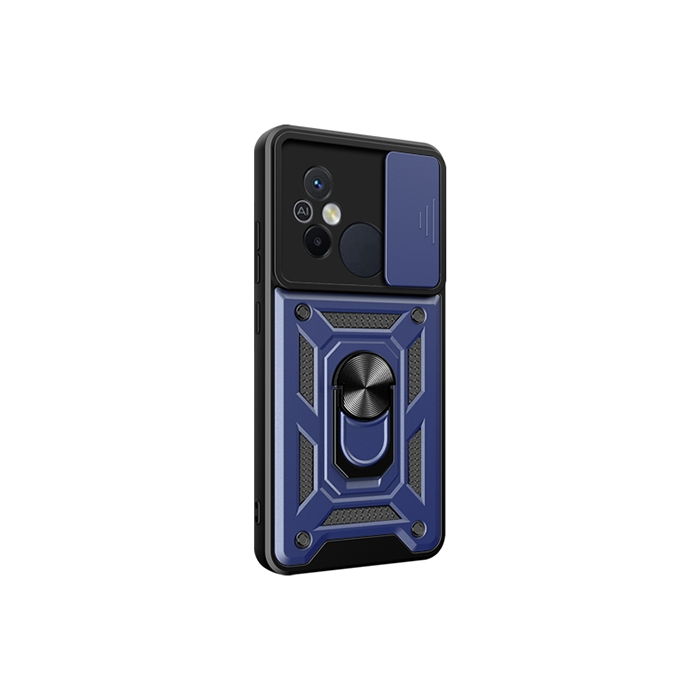 Odolné puzdro na Apple iPhone 13 Pro Hybrid Armor Camshield modré