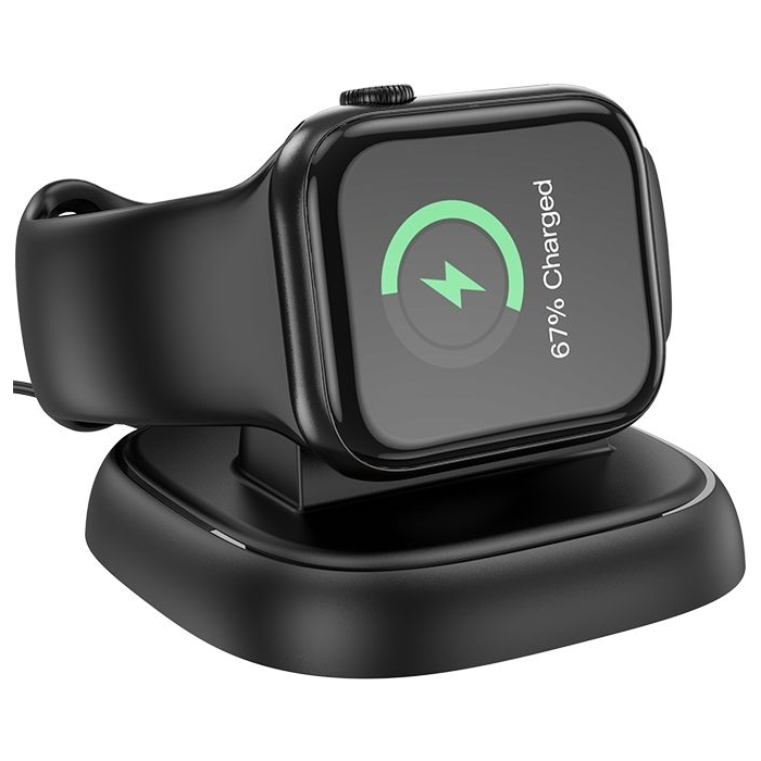 HOCO CW44 wireless charger for Apple Watch 2,5W čierna