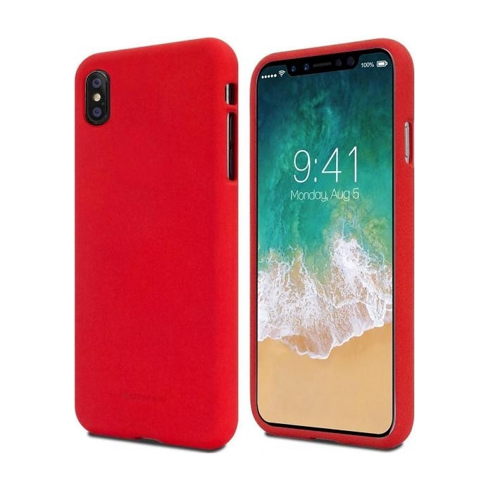 Silikónové puzdro na Apple iPhone 11 Mercury Soft červené